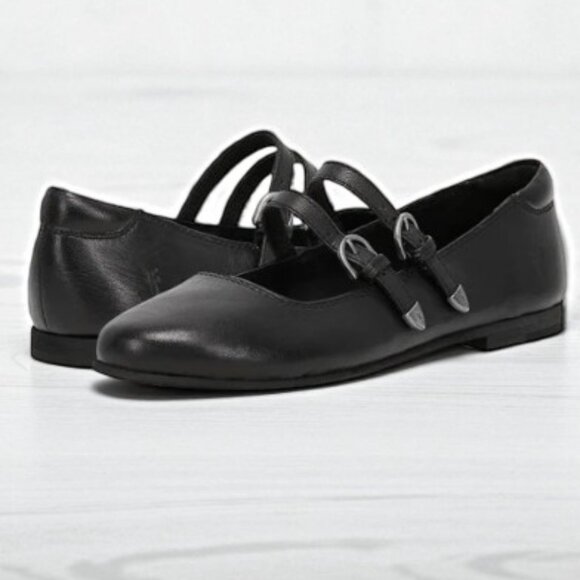 FRYE - Carson Multi Mary Jane Flats -Black - Women Size 8 - New in Box - Picture 10 of 16